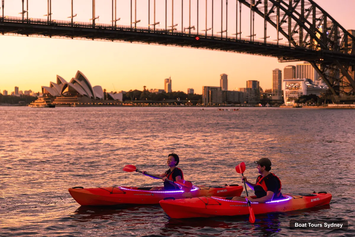 Sydney Harbor Cruise – Sydney's FIRST LED Sunset Kayak Tour on Sydney Harbour