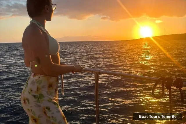 Tenerife Boat Trips – Sunset Catamaran Tour with Transfer, Buff & Drinks